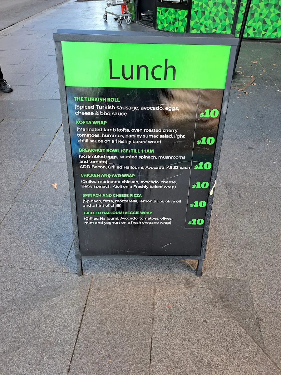 Menu, Hatch Espresso