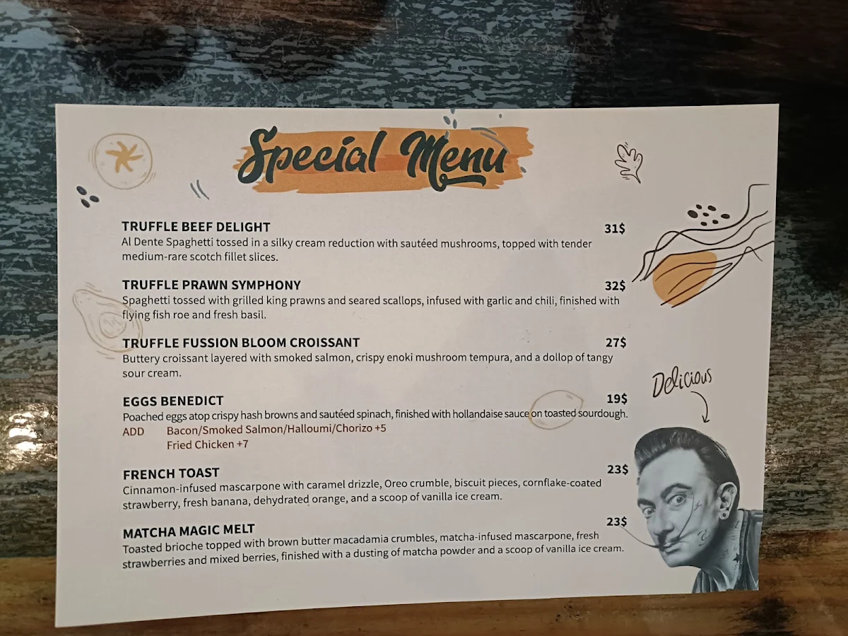 Menu, Chimichuri Chatswood