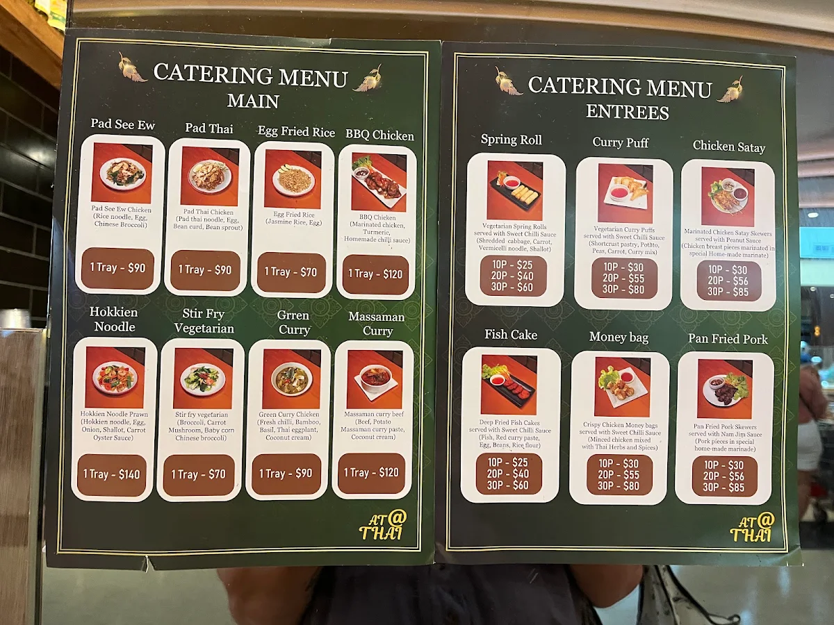 Menu, At Thai