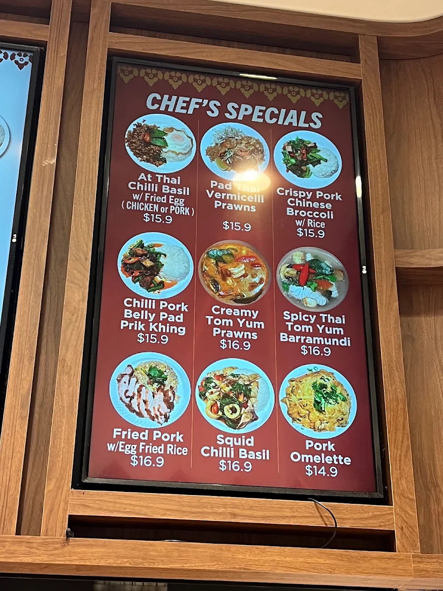 Menu, At Thai