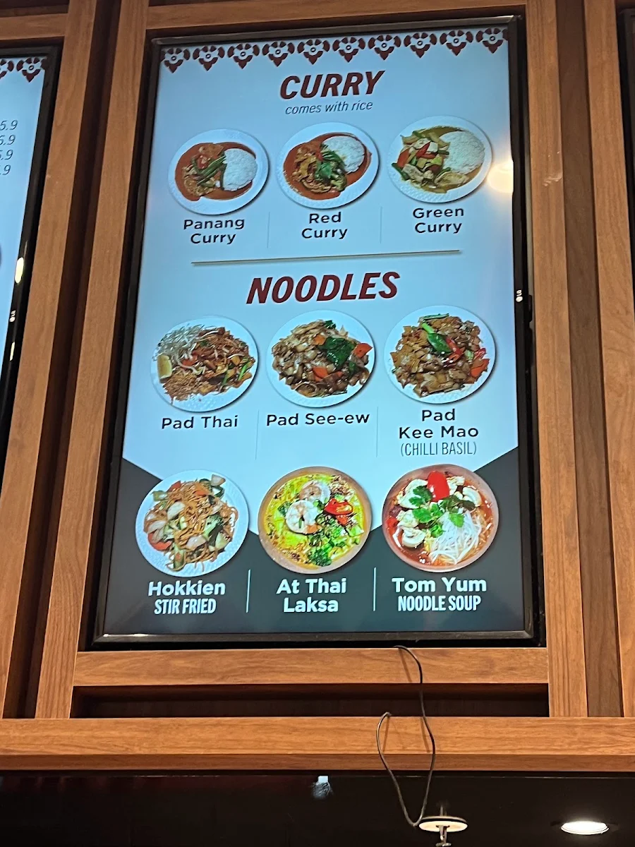 Menu, At Thai