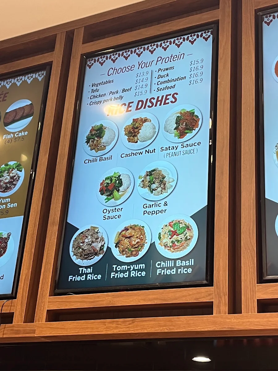 Menu, At Thai