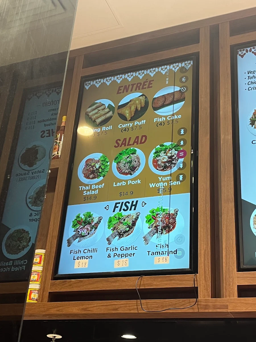 Menu, At Thai