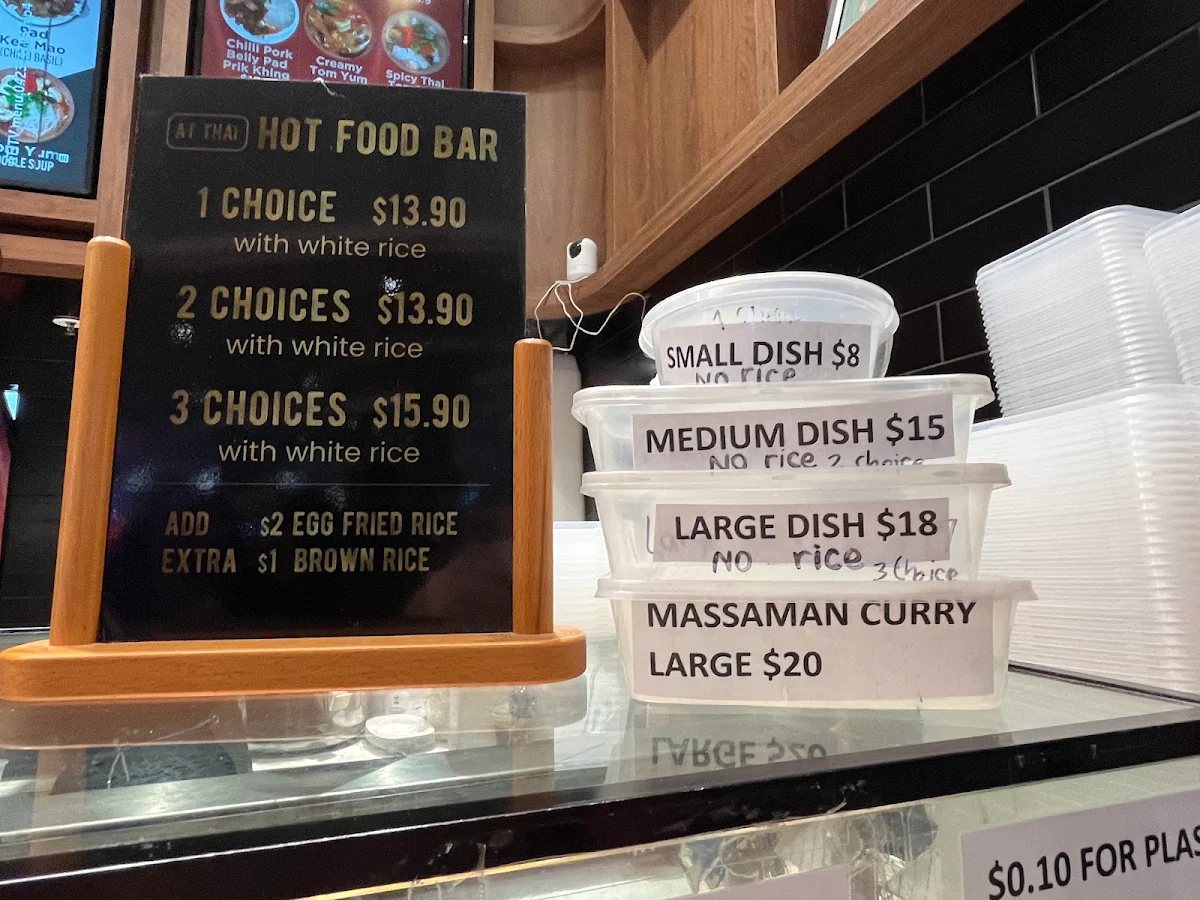 Menu, At Thai