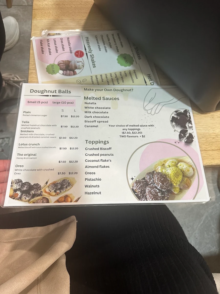 Menu, Heavenly melts