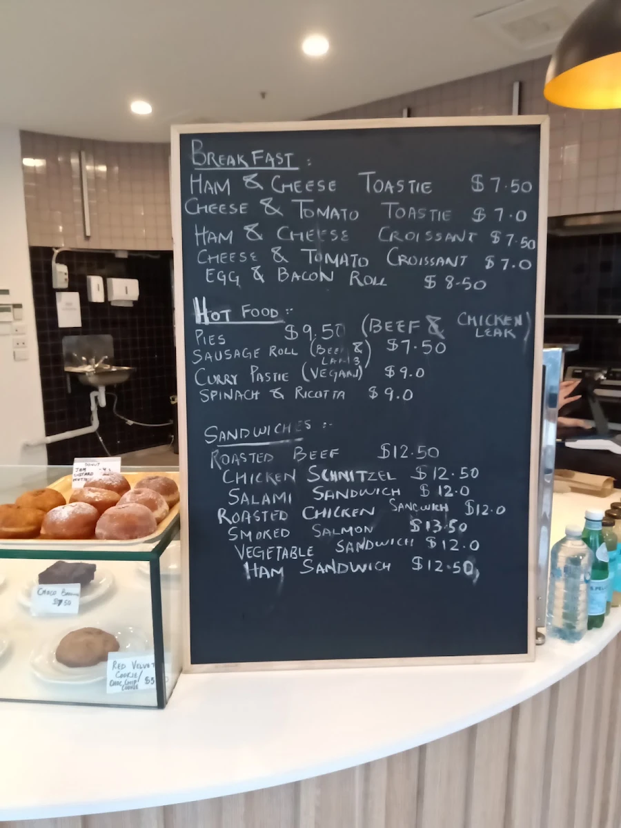 Menu, ASV bakehouse