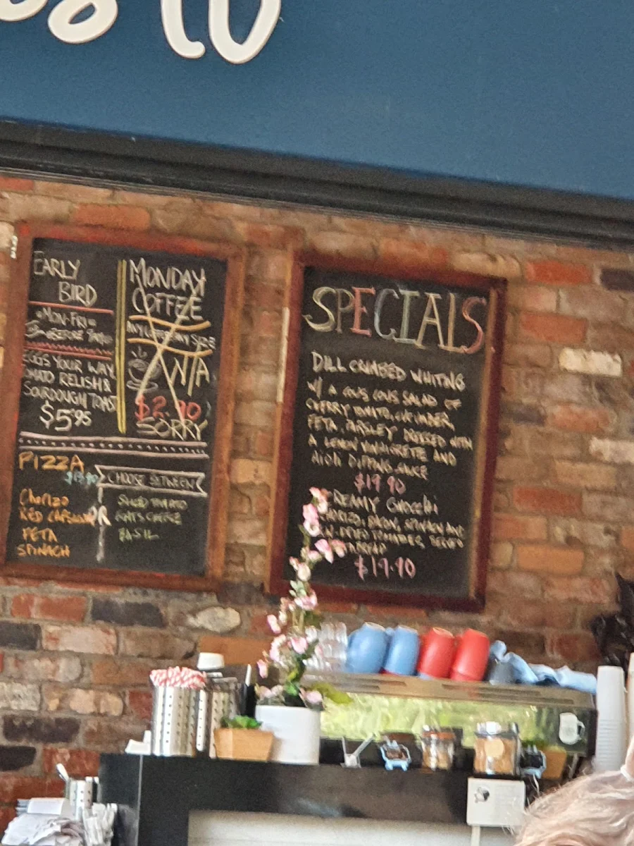 Menu, Arte & Gusto Cafe Bar