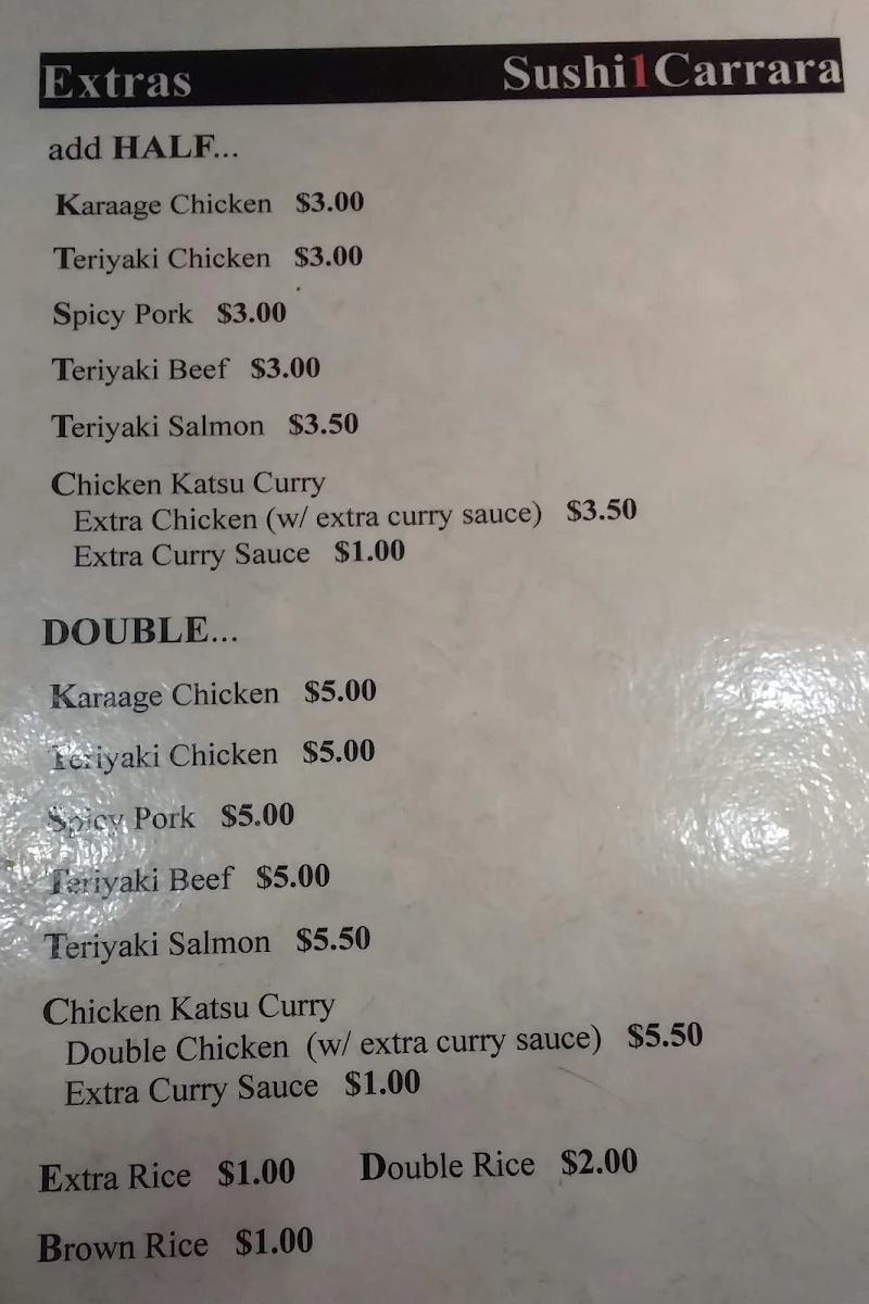 Menu, Sushi1Carrara