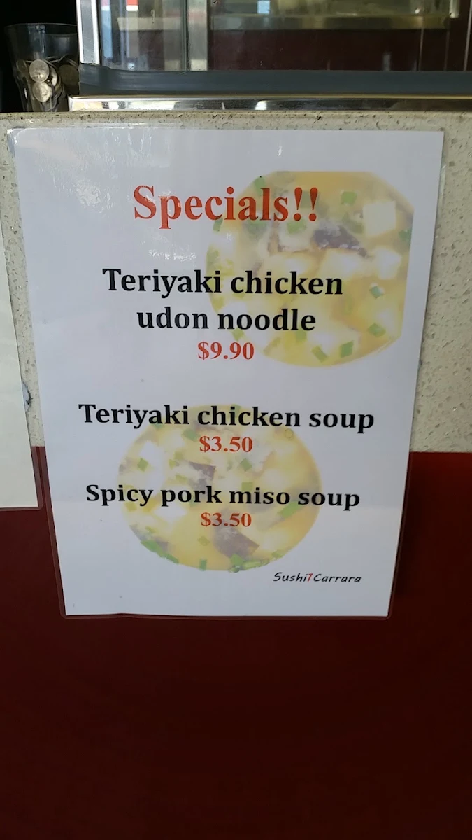 Menu, Sushi1Carrara