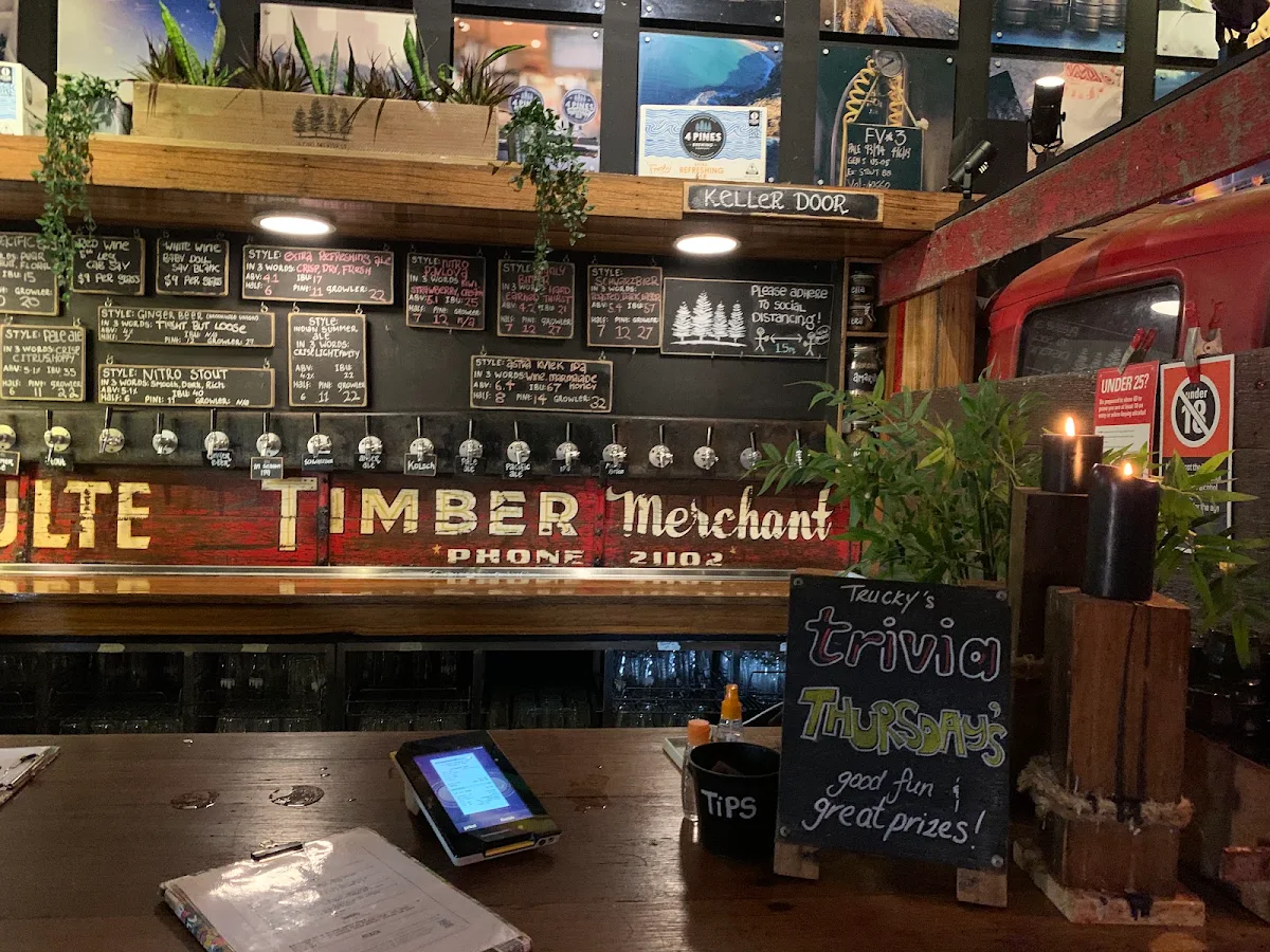 Menu, 4 Pines Truck Bar Brookvale