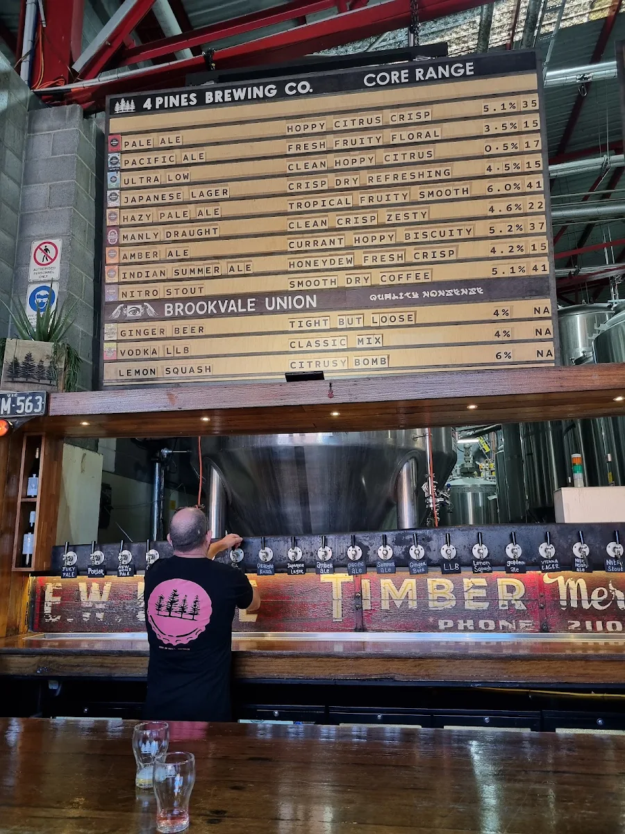 Menu, 4 Pines Truck Bar Brookvale