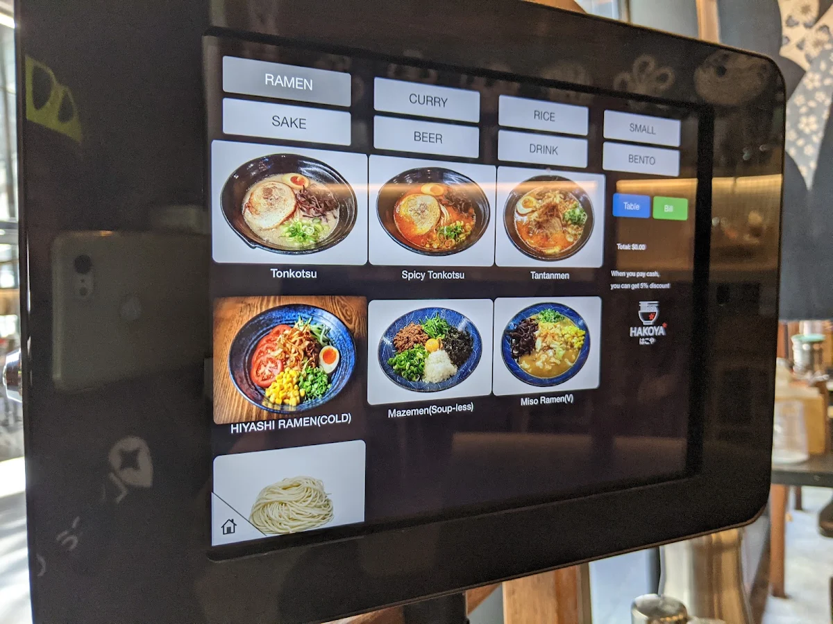 Menu, Onsen Japanese
