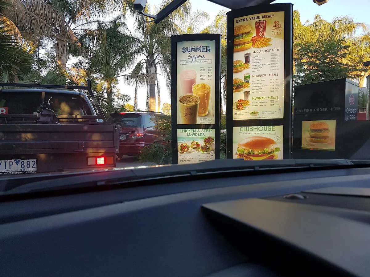 Menu, McDonald's Mildura