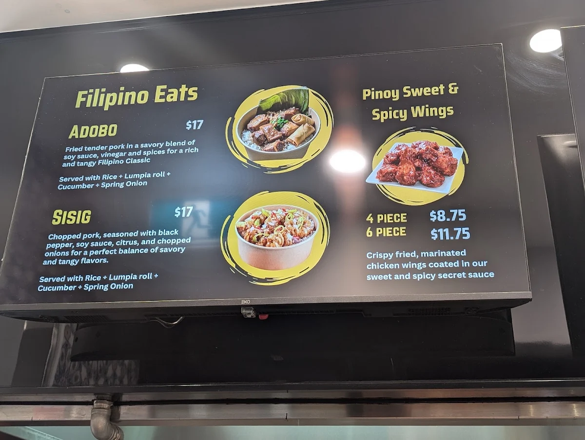 Menu, Riza's Kebab & Gozleme