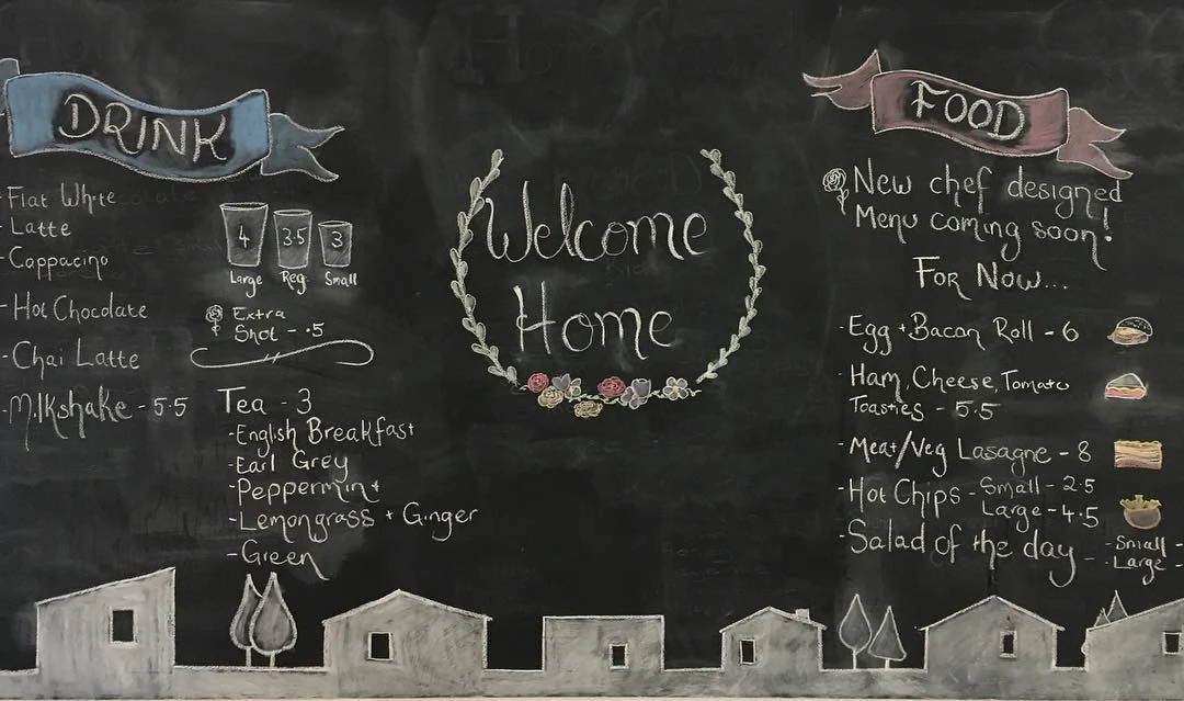 Menu, HomeGround Coffee