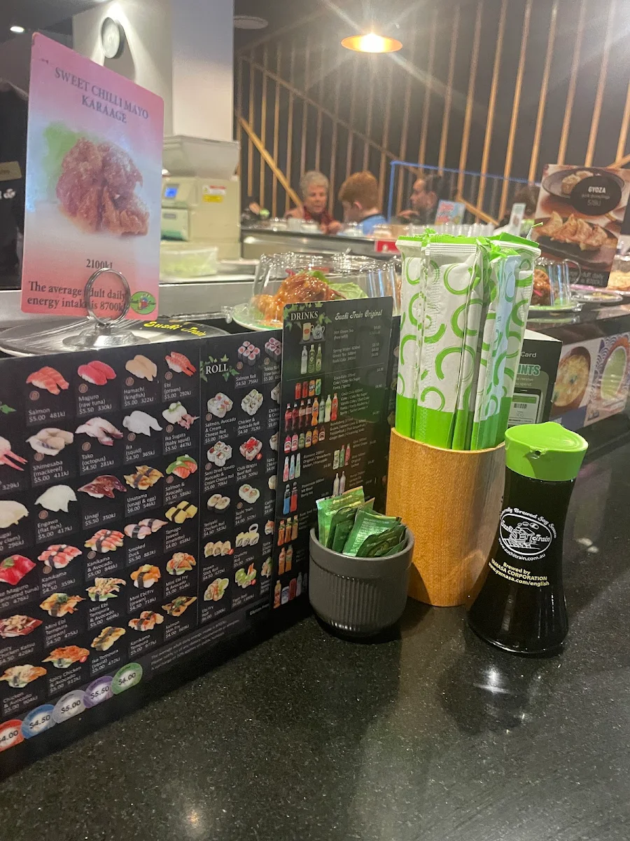 Menu, Sushi Train Mango Hill