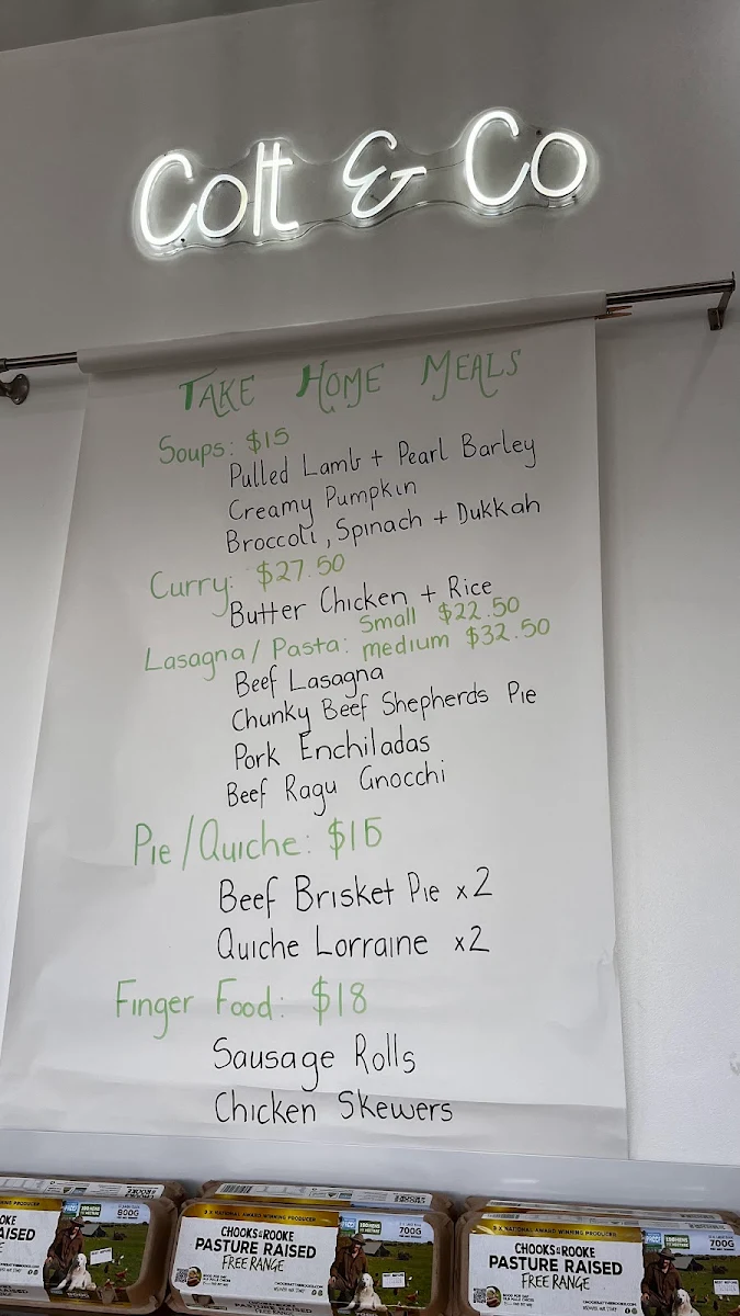 Menu, Colt & Co