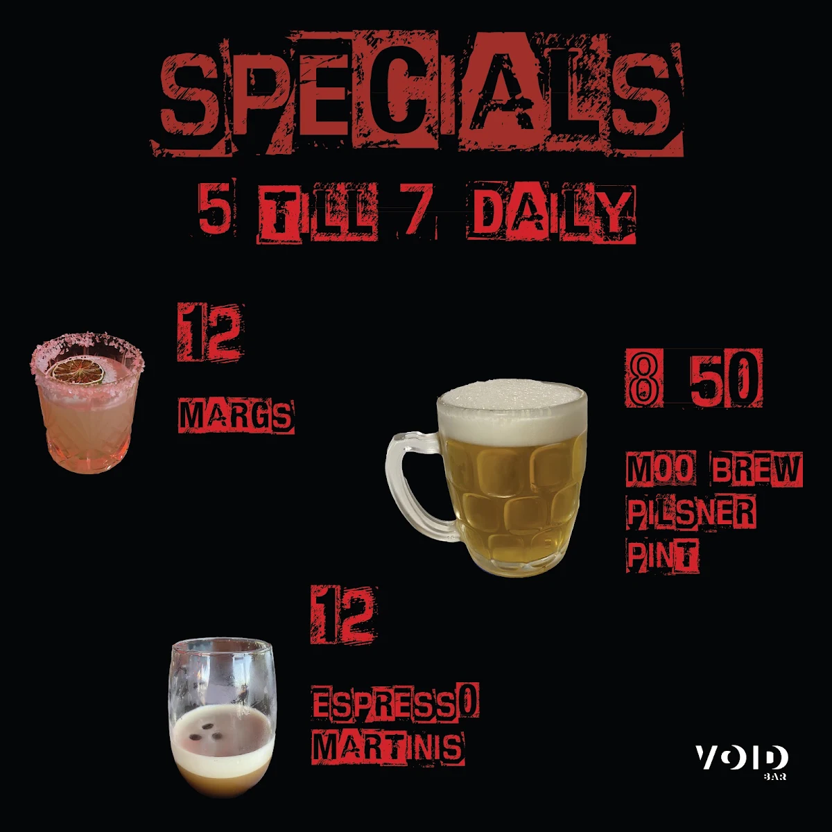 Menu, Void Bar