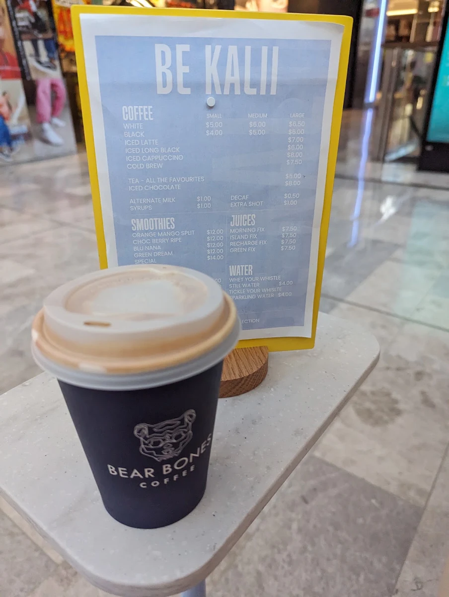 Menu, Be Kalii