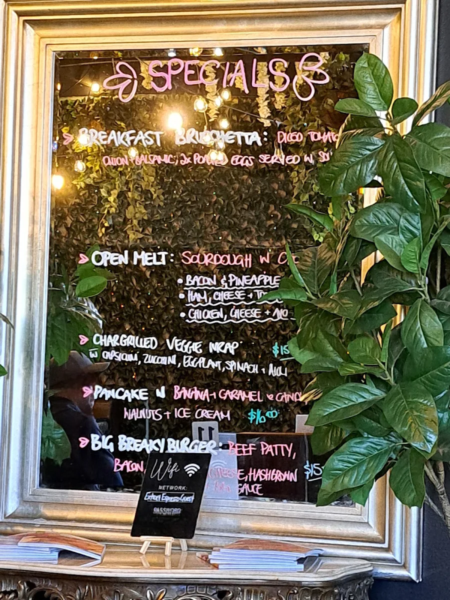 Menu, Extract Espresso.