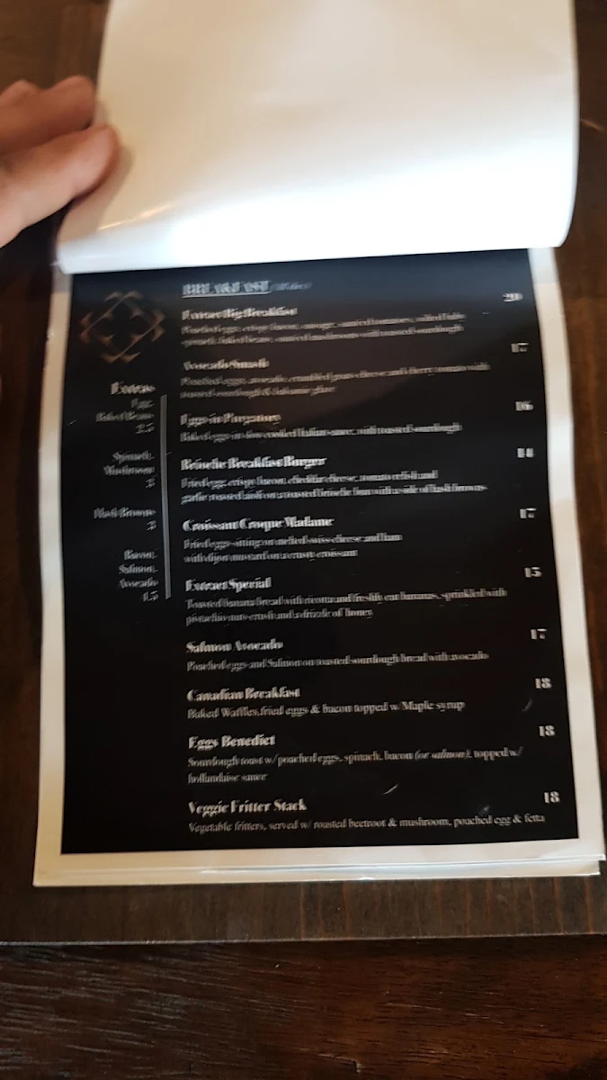 Menu, Extract Espresso.