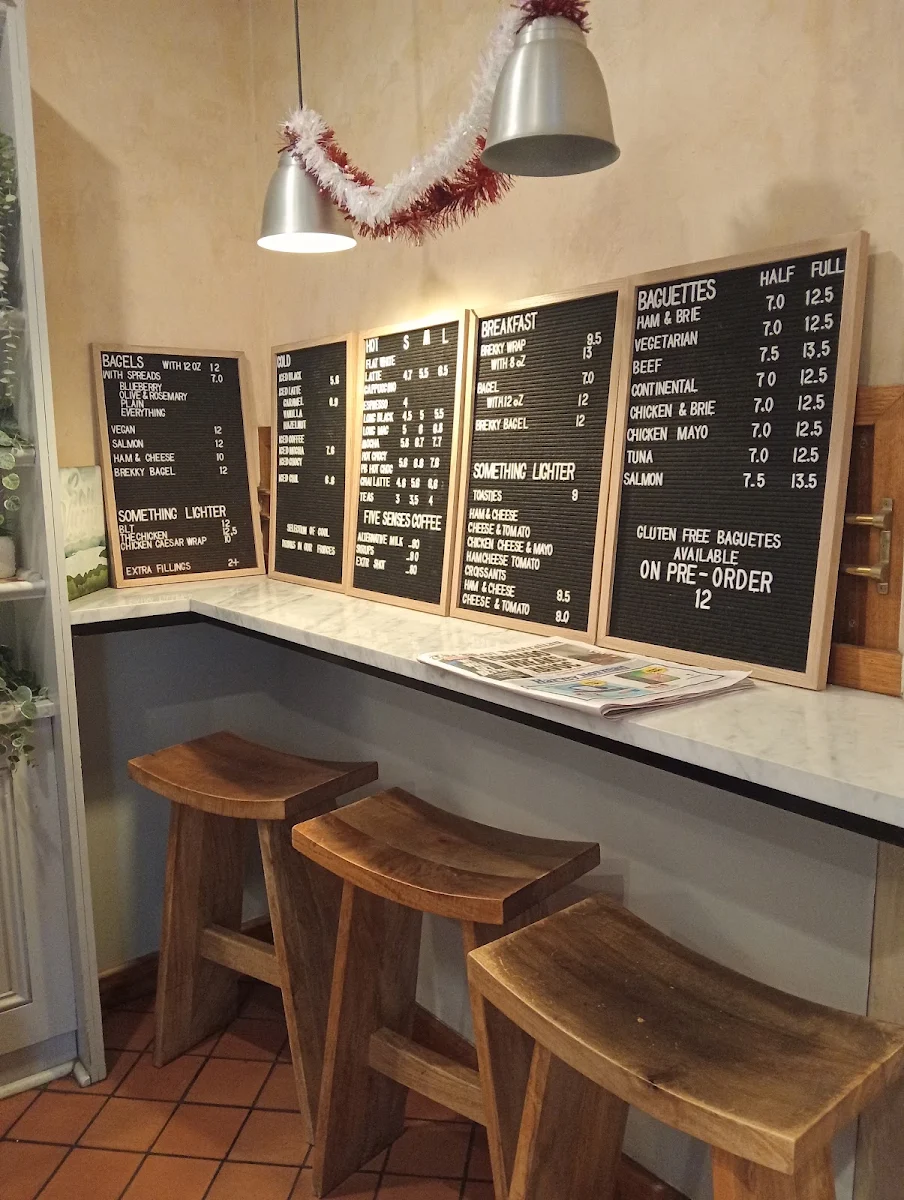 Menu, Tartine Cafe Trinity Arcade