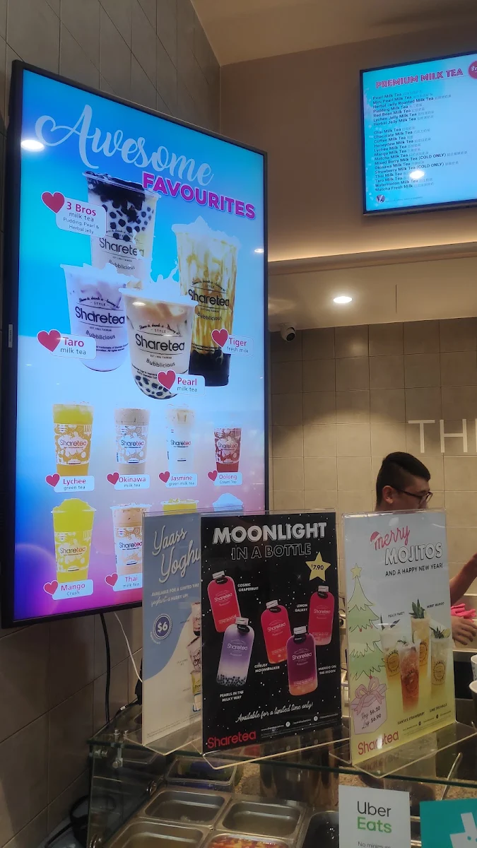 Menu, Sharetea Canberra Outlet