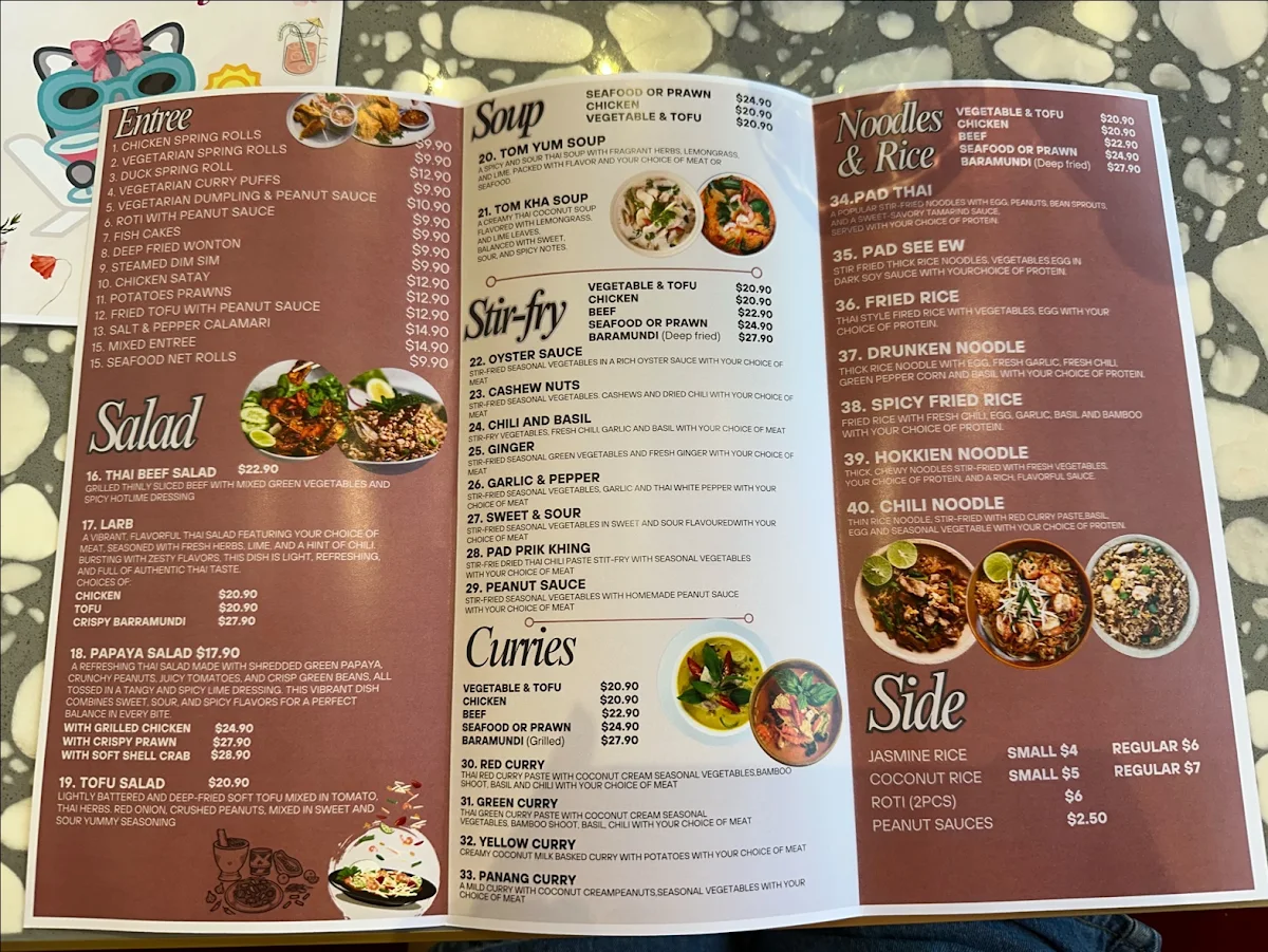 Menu, CHILI COCO