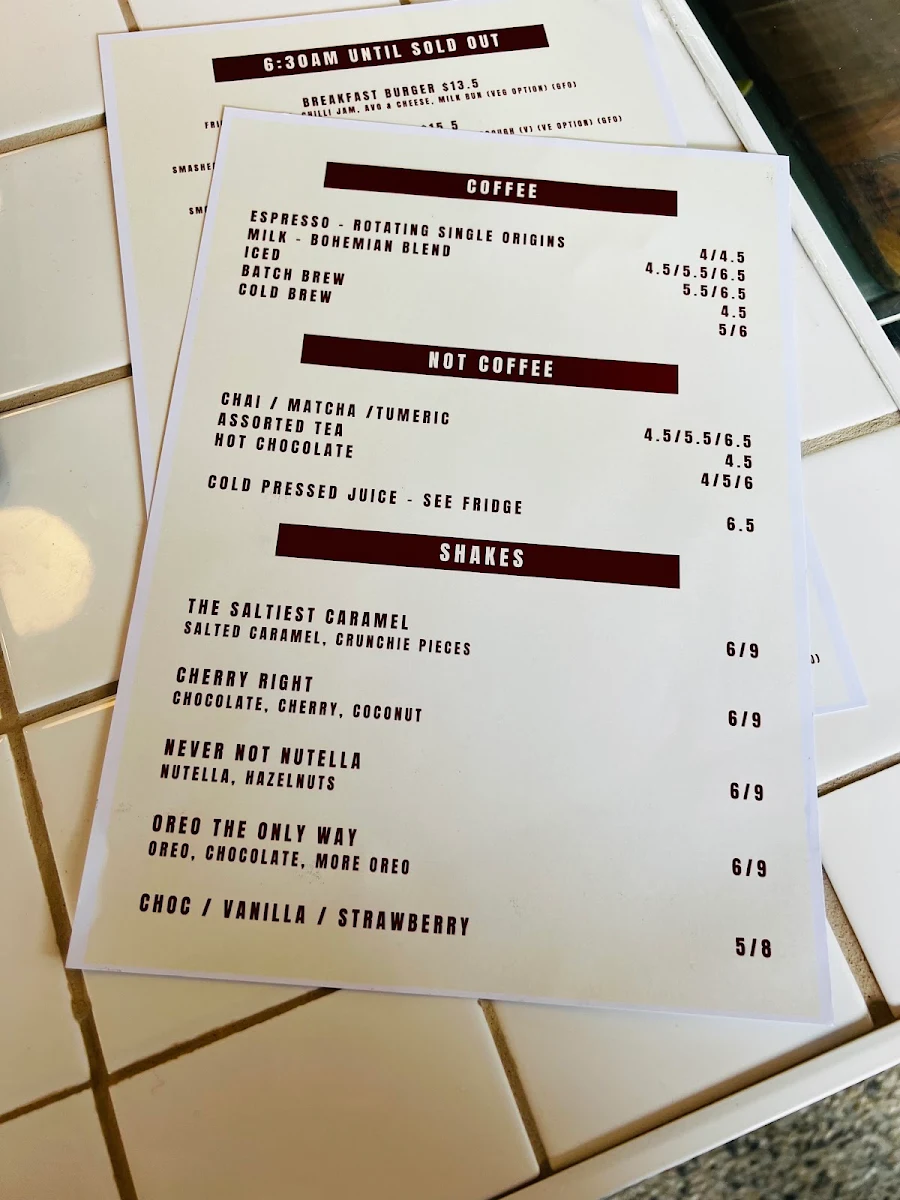 Menu, Deli Dakota Specialty Coffee & Sandwiches
