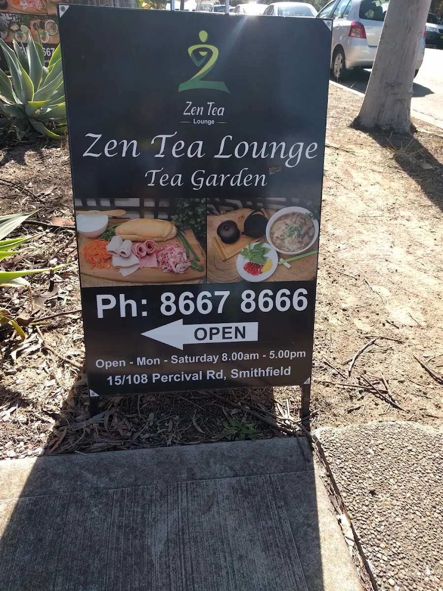Menu, ZenTea Lounge