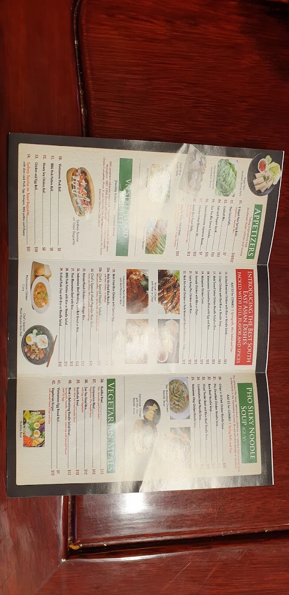 Menu, ZenTea Lounge