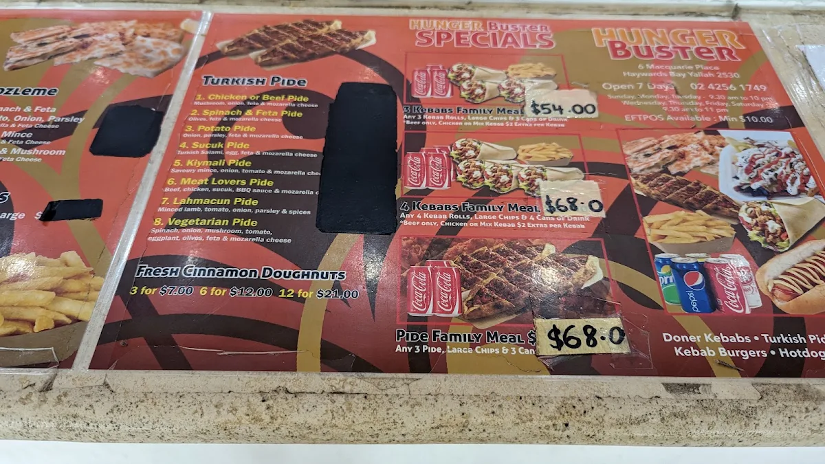 Menu, Hunger Buster