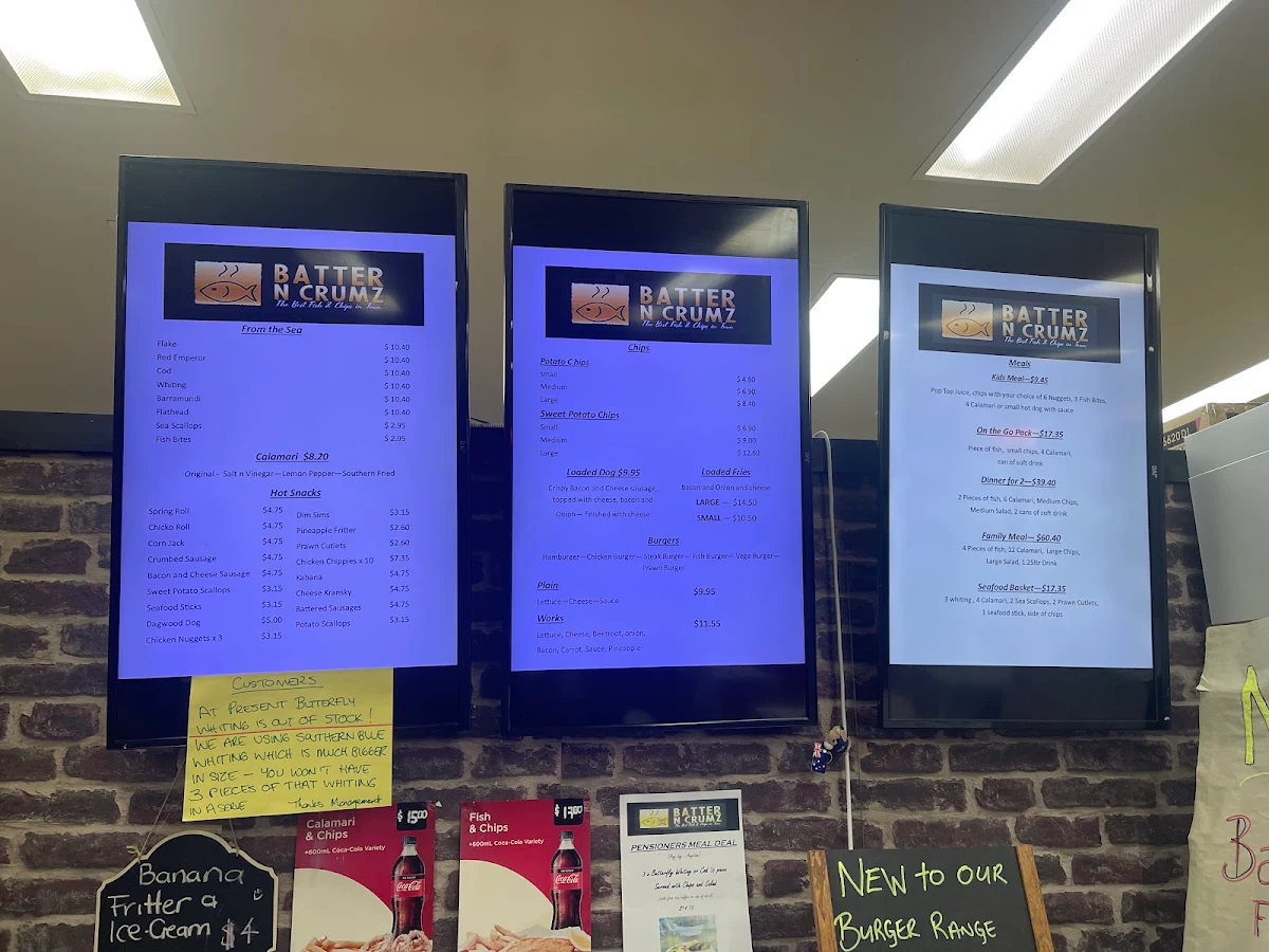 Menu, Batter n Crumz