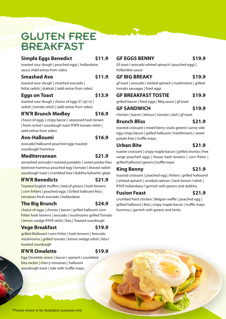 Menu, Ribs N Rums - Restaurant in Jindalee