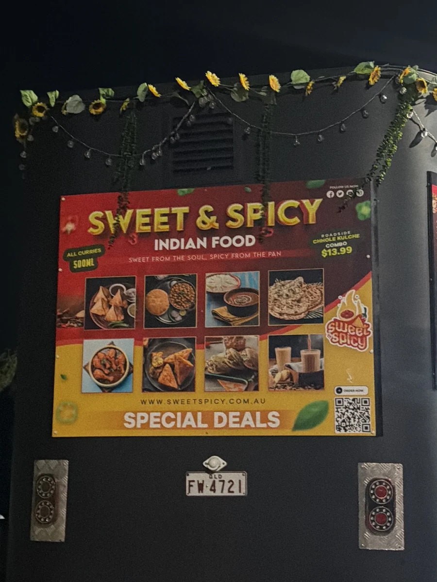 Menu, Sweet&Spicy Indian Food Truck