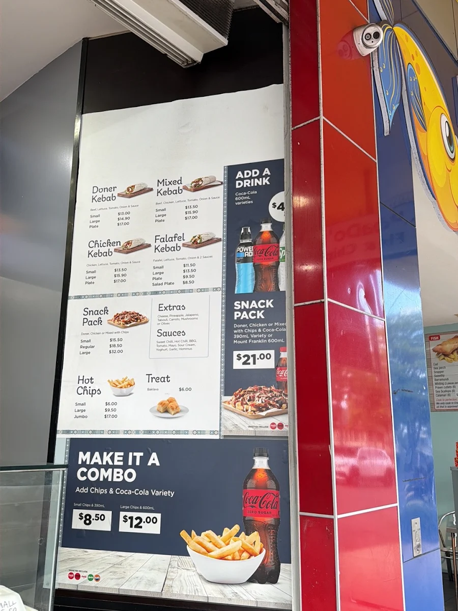 Menu, Kebab Zone