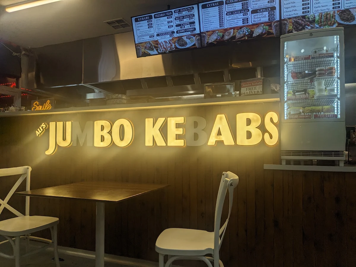Menu, Ali’s Jumbo Kebabs