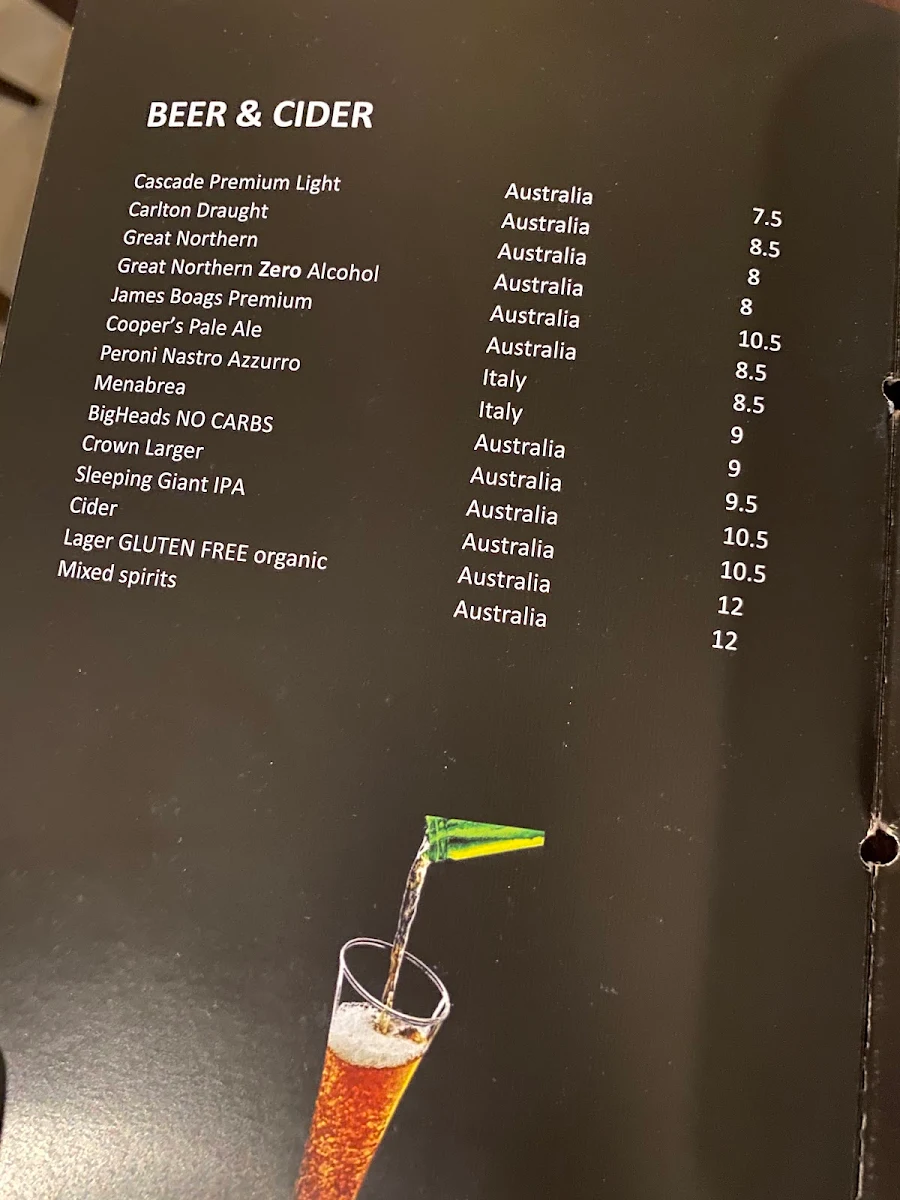 Menu, Bottega Toscana