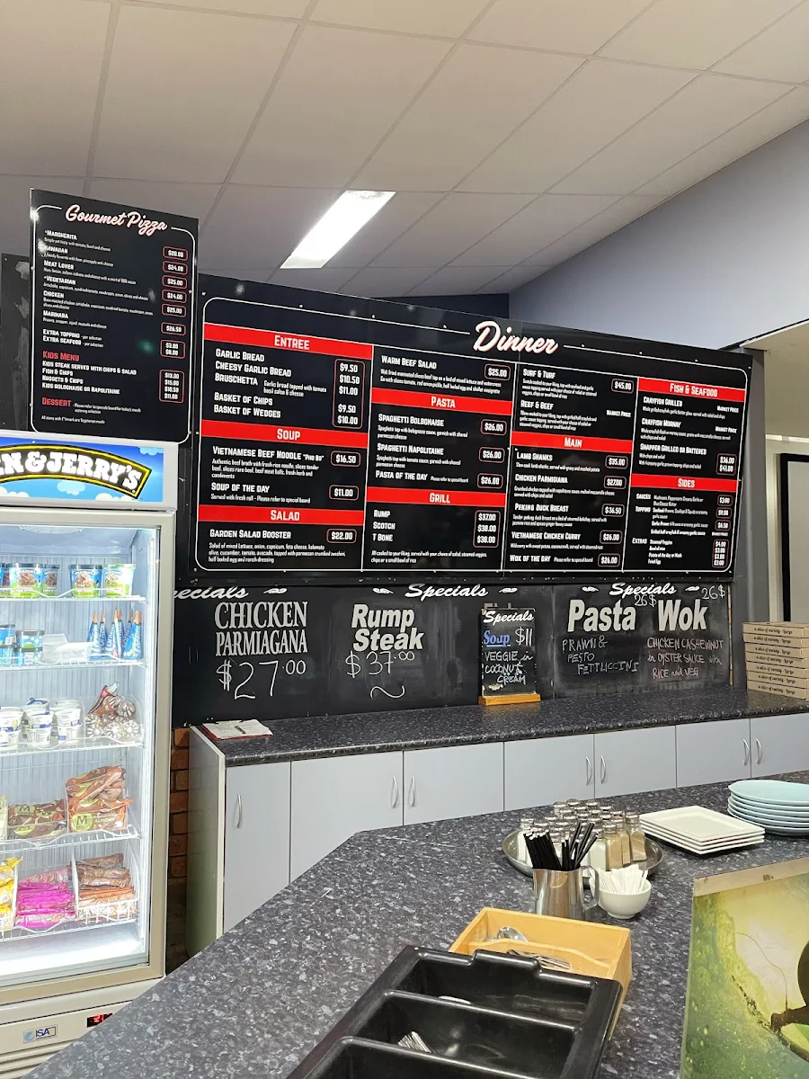 Menu, Kalbarri Motor Hotel