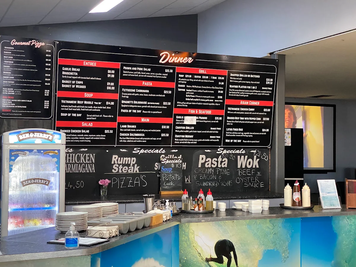 Menu, Kalbarri Motor Hotel