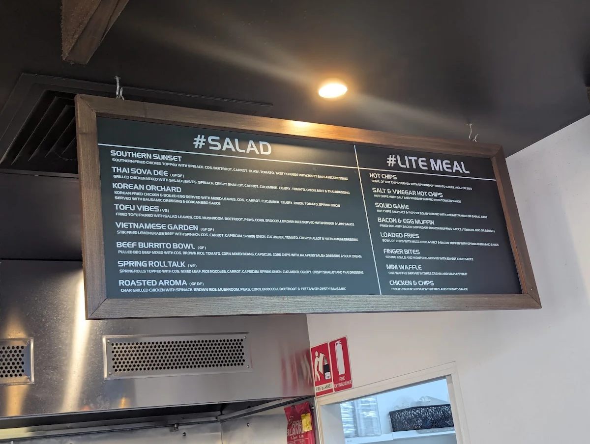 Menu, JUNCTION CAFE