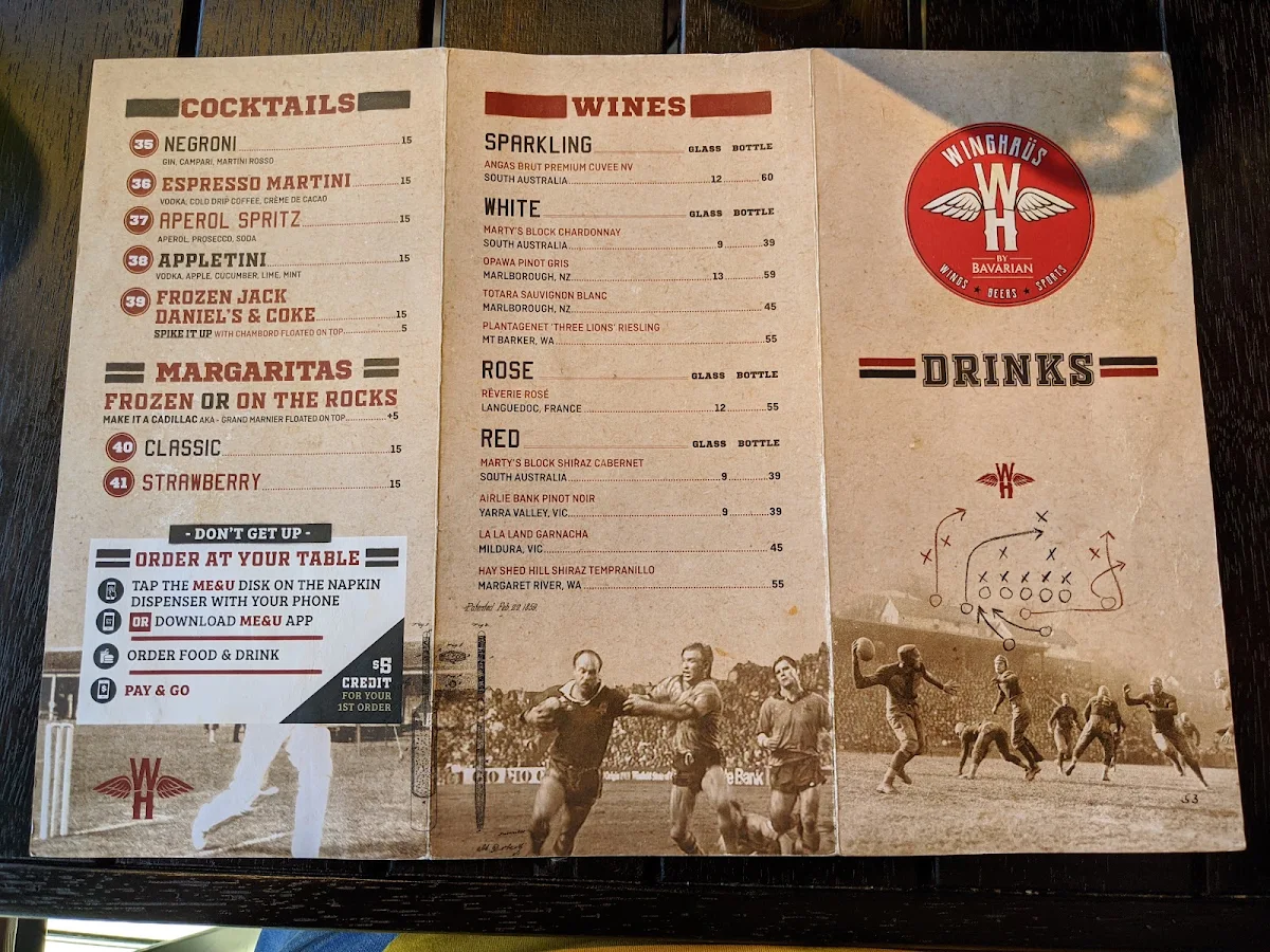 Menu, Winghaus Gateway