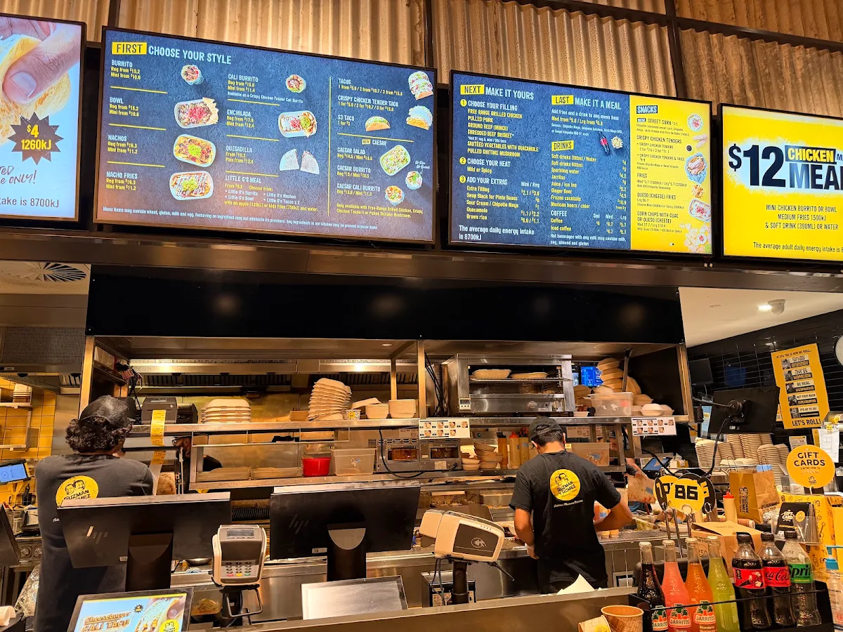 Menu, Guzman y Gomez - Westfield Carousel