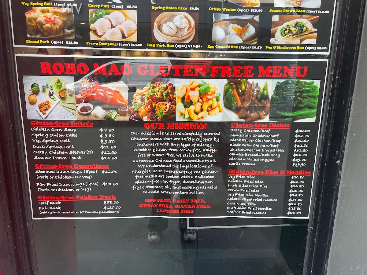 Menu, Robo Mao