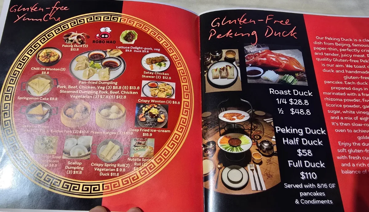 Menu, Robo Mao