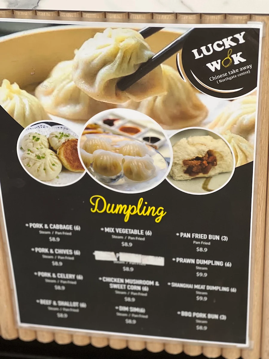 Menu, LUCKY WOK