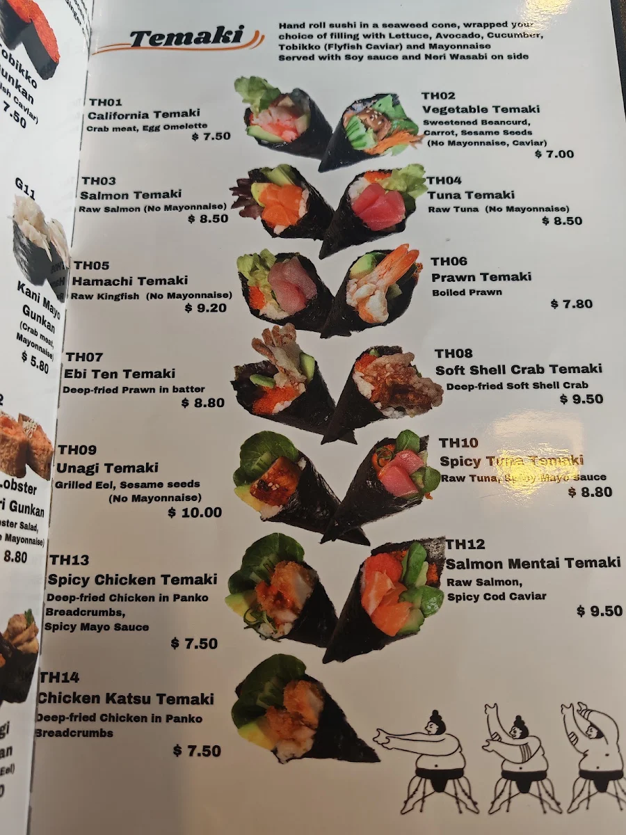Menu, Sumeshiya Japanese Restaurant