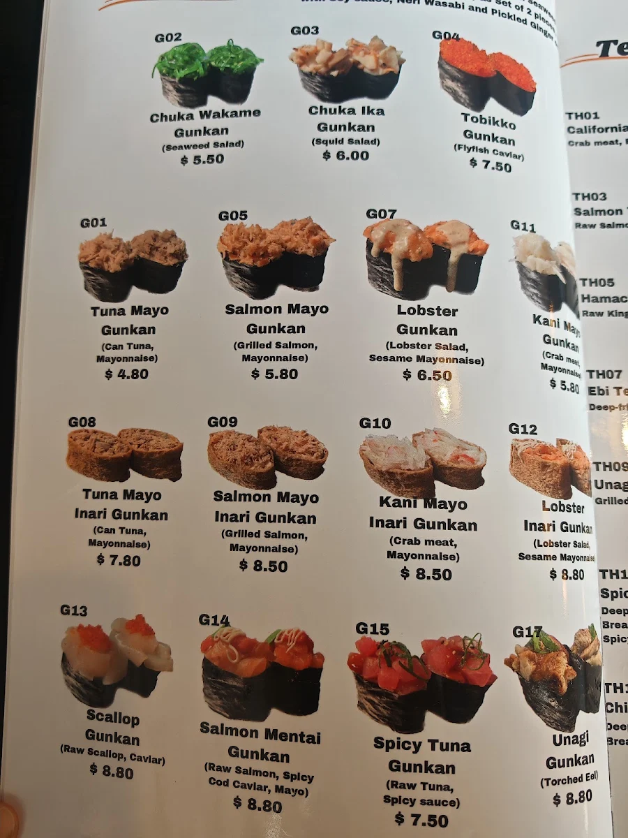 Menu, Sumeshiya Japanese Restaurant