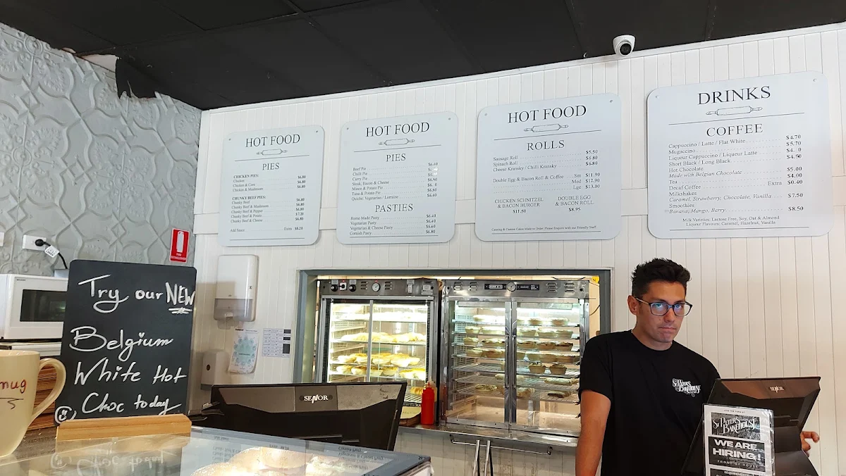 Menu, St Peters Bakehouse & Coffee Shop