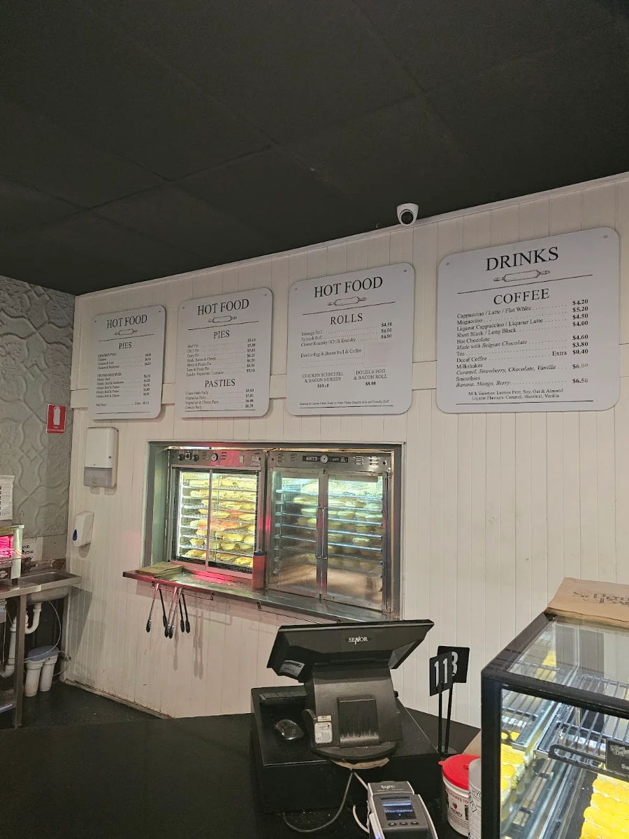 Menu, St Peters Bakehouse & Coffee Shop